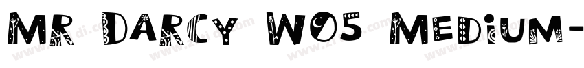 Mr Darcy W05 Medium字体转换